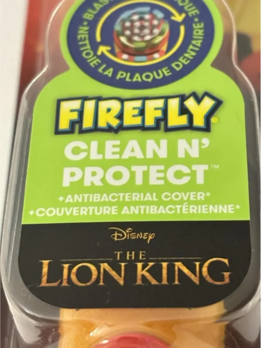 Firefly Disney Lion King Kids Powered Soft Toothbrush Clean N Protect Brush Caps